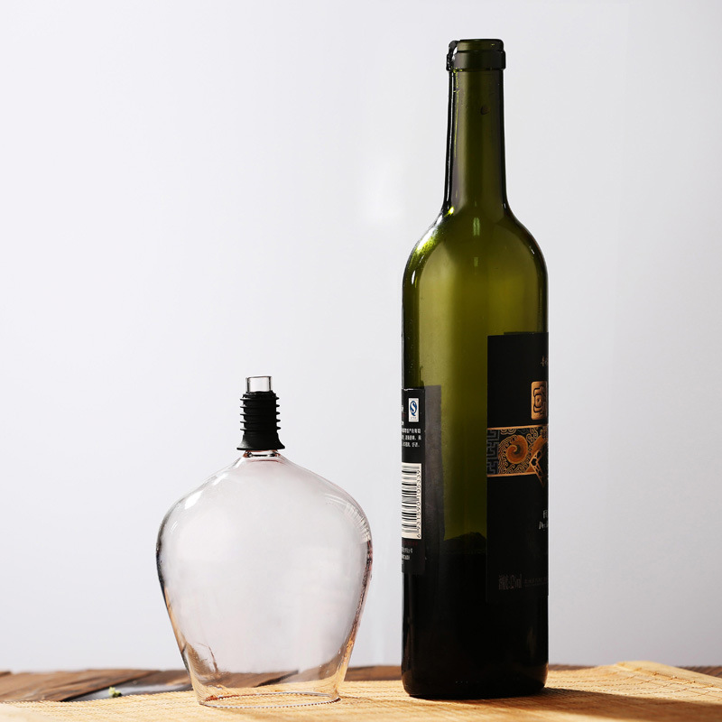 Barware transparent direkt till dricksvinsdekantsglaskopp packad i vinflaskproppsverktyg