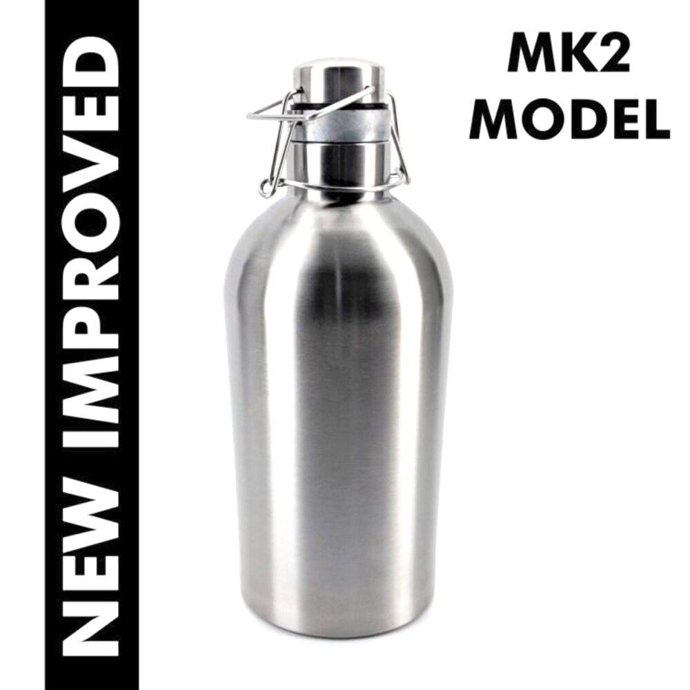 home brew 2L beer bottle ULTIMATE Vacuum Double Wall Insulated Beer Growler, 304 SS