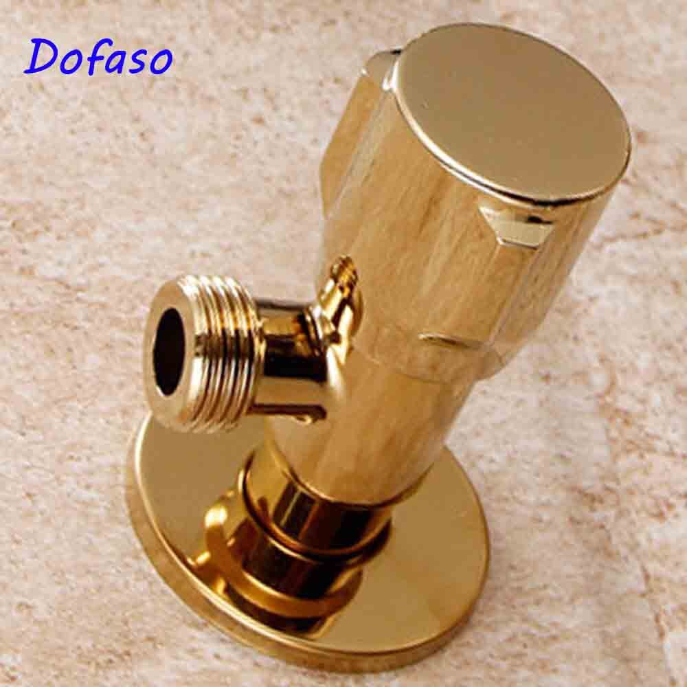 LASO 1/2" gold angle valve copper Toilet triangle valve general bathroom valve water stop valve Toilet angle valve