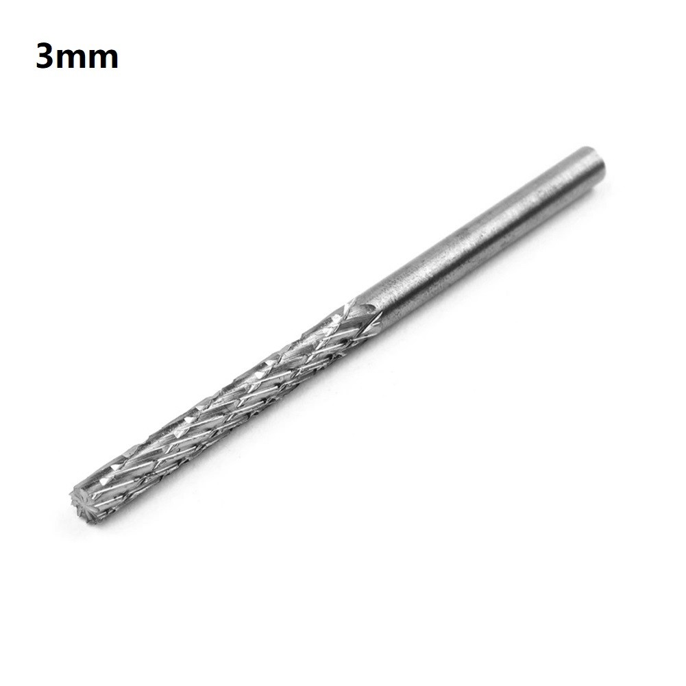 Roterende fil 3mm/4mm/5mm/6mm slipehoder hardmetallfres borsett etterbehandling metall roterende filverktøy: Beige