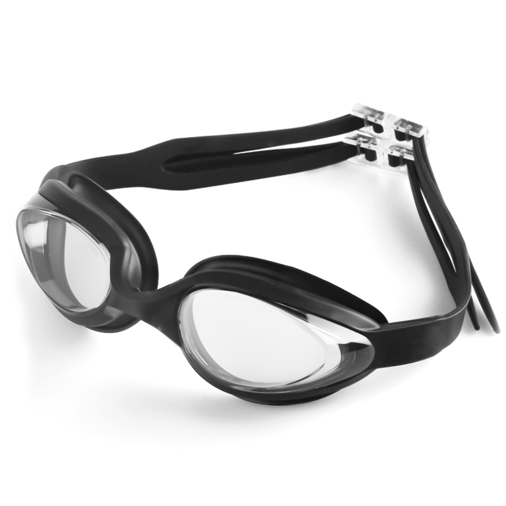 Zwembril Cap Volwassen HD Anti-condens Zwembril Set Waterdichte siliconen zwembril Anti-UV zwembril: Roze