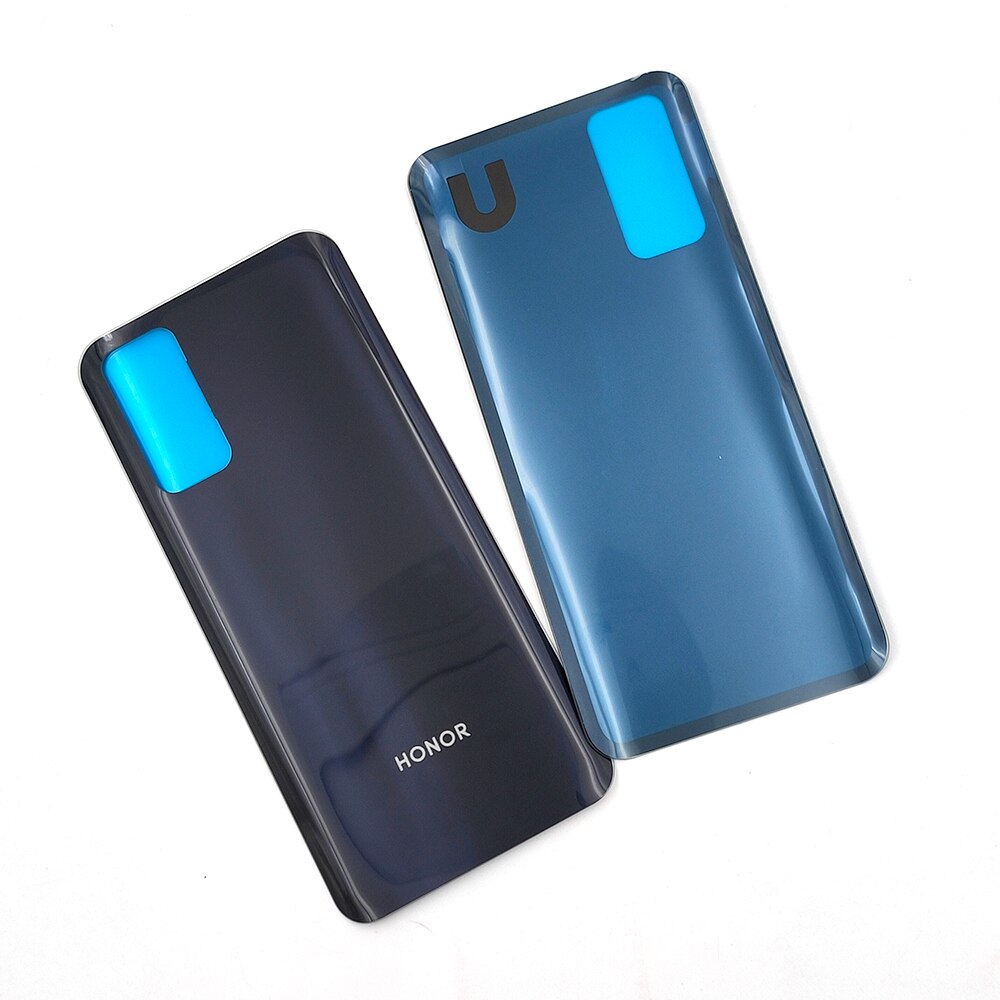 Honor 30 obudowa ze szkła wstecznego Huawei honor 30 pokrywa robić naprawy baterii obudowa tylnego panelu części zamienne z naklejkami i logo