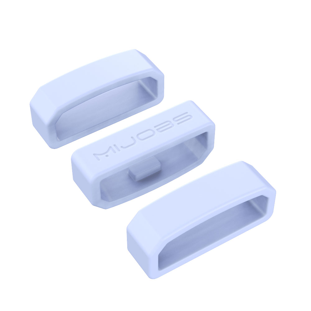 Für Huawei Band 3 4 Profi Gurt 3 Stück Gummiring Sicherungsring für Honor Band 4 5 Armbinde Band Wächter Sicherheitshalter Halter: M / Grau lila
