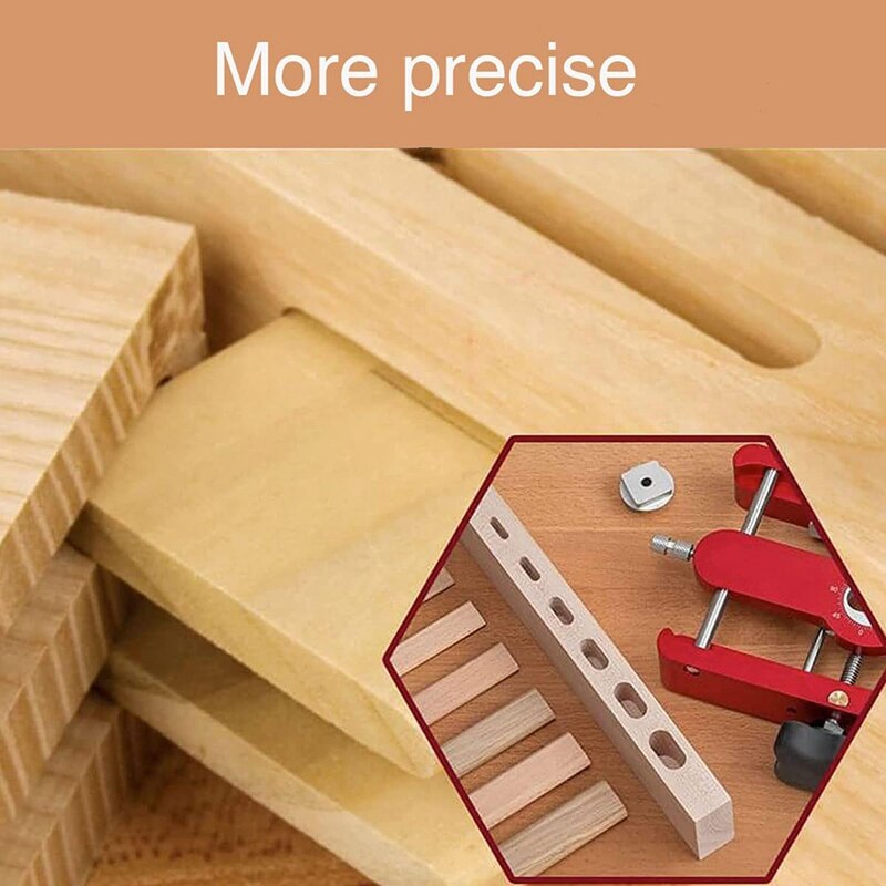JHD-Precision Mortising Jig And Loose Tenon Joinery 2 In 1 Punch Locator Doweling Jig Connector Fastener Woodworking Tools