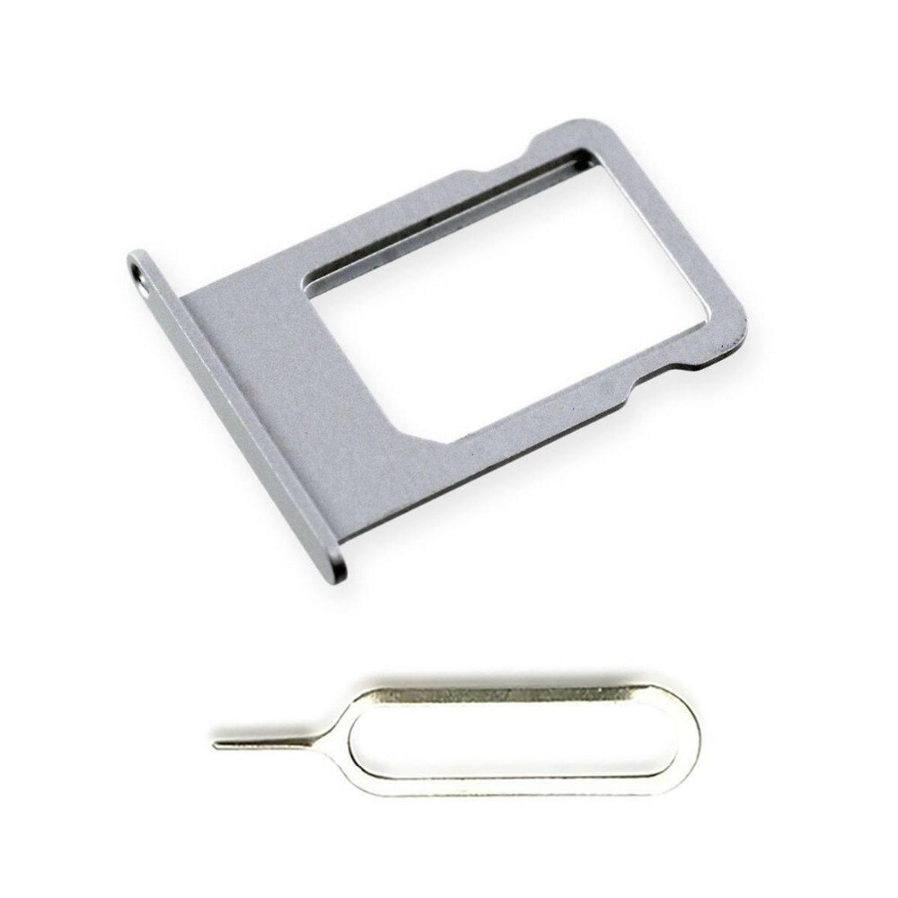 Oro gris para iPhone 5 5S 5c plateado Nano Sim tarjeta bandeja adaptador ranura soporte parte de repuesto con Pin de expulsión