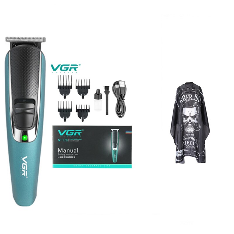 Tondeuse à cheveux professionnelle Rechargeable avec 4 têtes pour hommes, outil de coiffeur, Machine de coupe de cheveux: 04