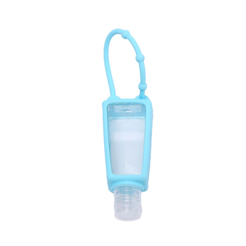 Mini desinfectante de manos desechable, Gel de seguridad de silicona, sin necesidad de limpiar, cubierta desmontable, desinfectante portátil para manos, 1 uds., 30ml: BL