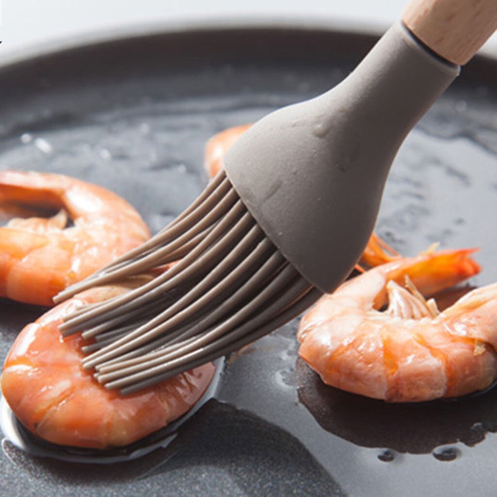 Wooden Silicone Kitchen Utensil Nonstick Utensils Cooking Ladle Turner Spatula Tong Cookware Baking Gadget Tool