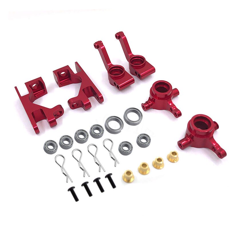 1 Set Aluminum Alloy Metal Upgrade Chassis Parts Kit For 1/10 Traxxas SLASH 4x4 RC Car Truck Parts Accessories: 1 set Red