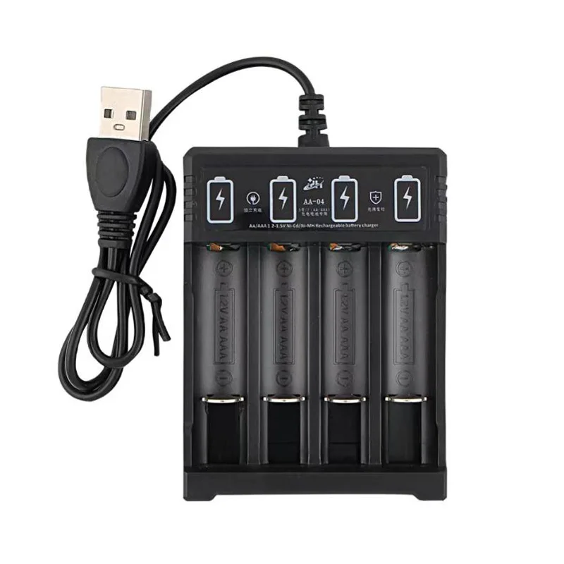 Batería alcalina AAA de 1,2 V, 8800mAh, linterna, juguete, reloj, reproductor de MP3, batería de níquel-hidrógeno de repuesto, + cargador: YELLOW