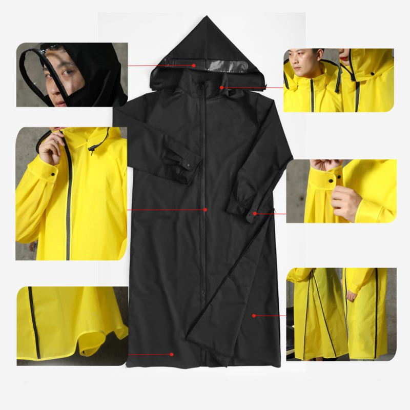 Impermeabile Trasparente EVA - Poncho Con Cappuccio, Per Pioggia, Trekking, Pesca - Foto 3
