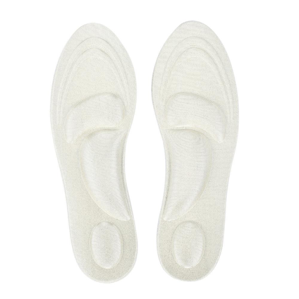 Spons Binnenzool Comfortabele 2 stuks 4D Gezondheid Gezonde Gezondheidszorg Orthopedische Binnenzool Security Verwijder De Voet Sport Binnenzool: Beige