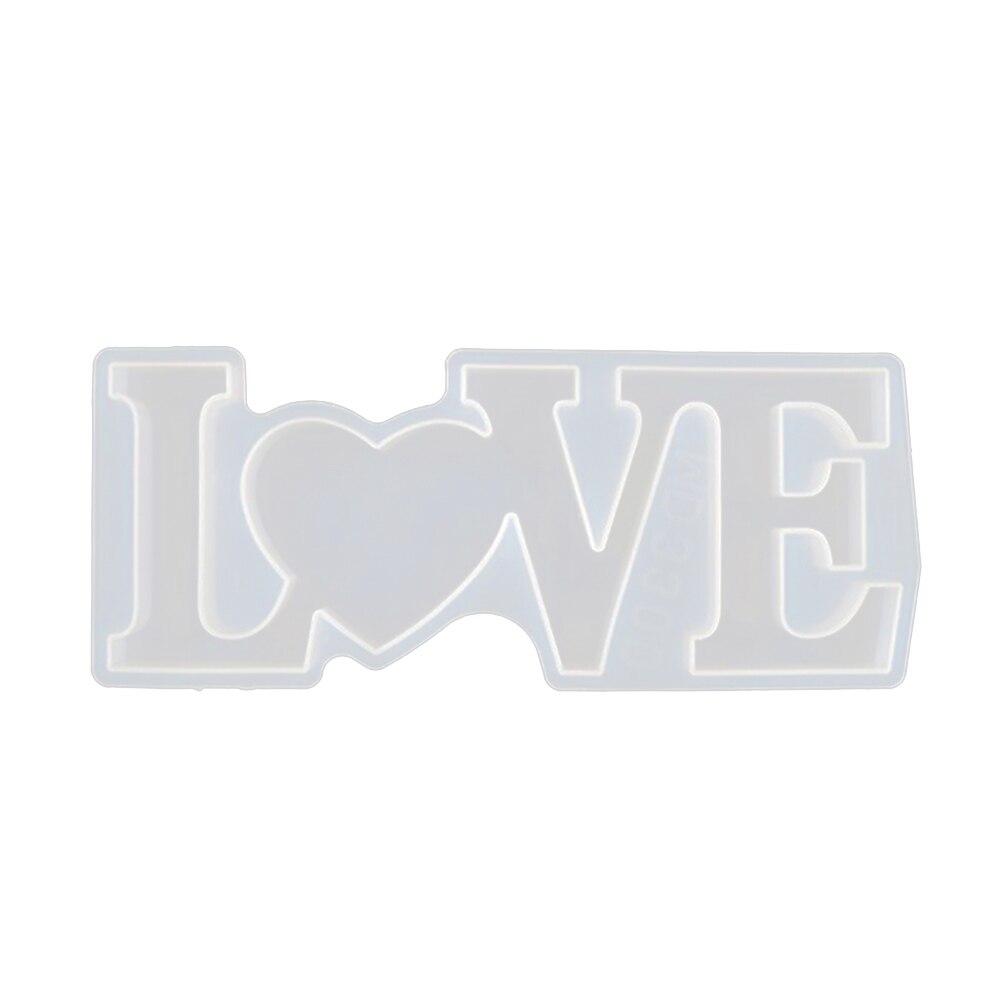 DIY Home Family Love Epoxy Resin Casting Mould Ornament Making Silicone Mold Home/Love/Family Shape DIY Ornament Making Tool: Love