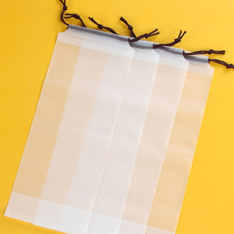 Paraplu opbergtas Doorschijnend plastic Waterdicht Anti-vuil Parapluhoes Herbruikbare draagbare tassen met trekkoord Thuisopslag