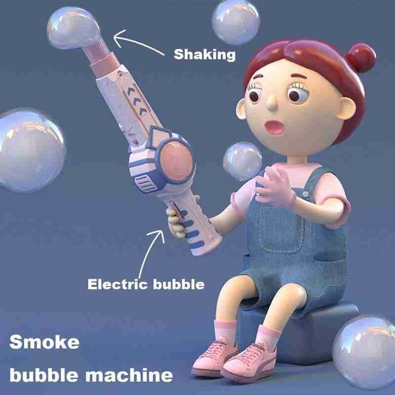 Zomer Rook Magic Bubble Machine Elektrische Automatische Bubble Blower Maker Gun Kids Outdoor Speelgoed Partij Bruiloft Benodigdheden