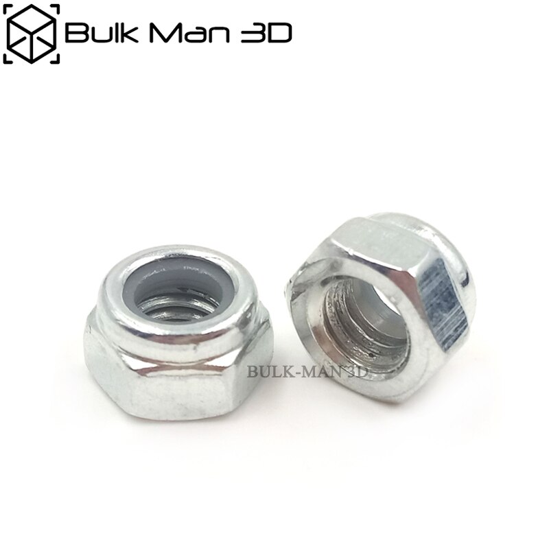 1000pcs M5 Nylon Lock Nut,Locking Nut,Self Lock Nut,Stainless Steel Self Locking Hex Nuts for CNC 3D Printer