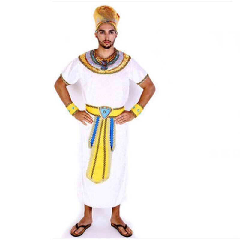Adulto hombre Egipto disfraz Rey reina Faraón Cosplay disfraces Halloween vestido de carnaval suministros de