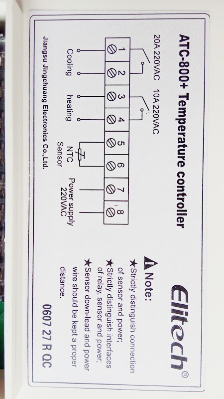 Digital LED Heater & Chiller Controller ATC 800+ , controller heater and chiller together idea for seafood tank marine coral