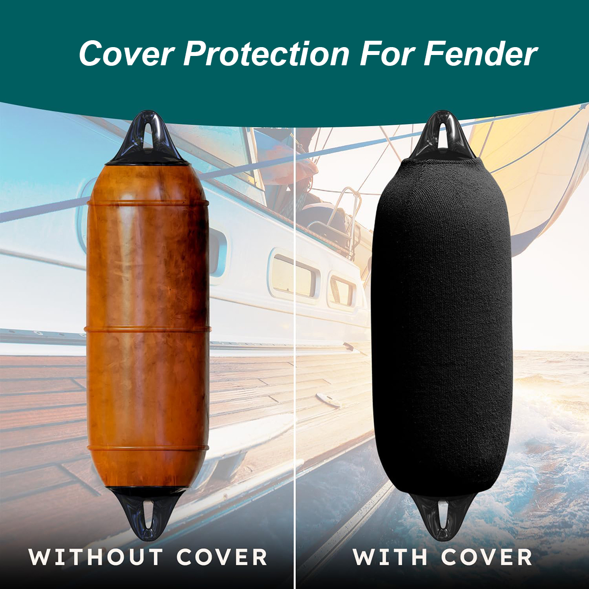 Boat Fender Cover Protector Anti-Collision Ball Sleeve Protection Marine Yacht Bumper Fender Cover