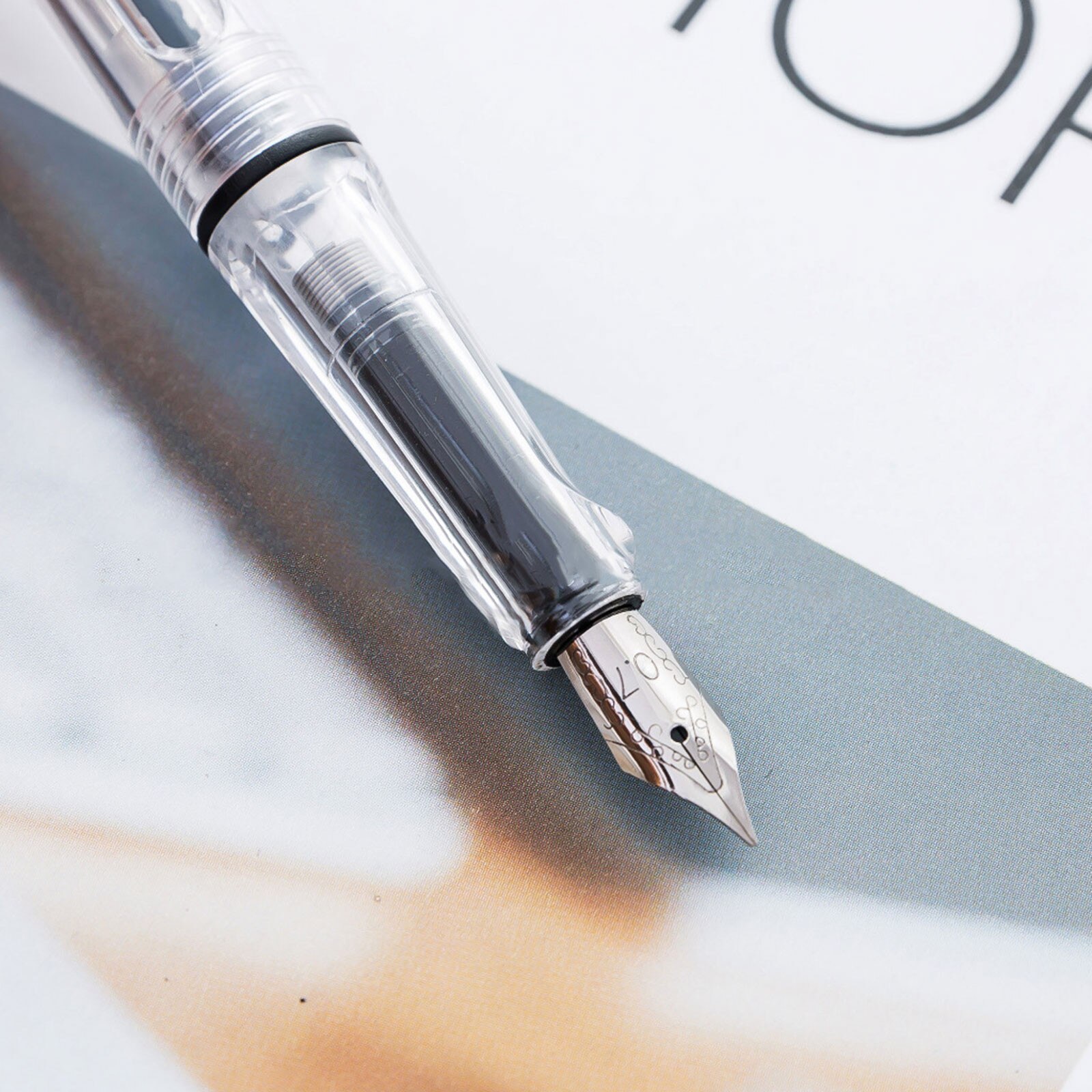 Artistic Font Pen And Ink Drawing Writing Greeting Card Calligraphy Lettering Writing Pen On Office Desk#p30: A