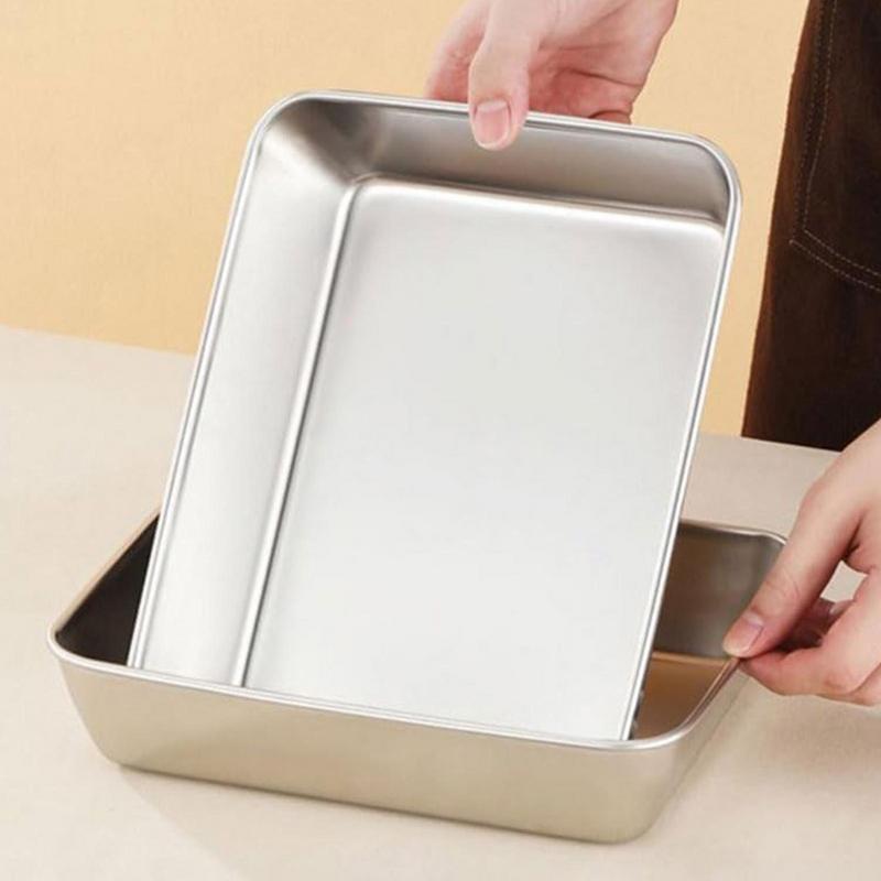 Lebensmittel behälter aus Edelstahl mit Deckel Fresh lock Fleisch Aufbewahrung sbox sicher luftdicht und auslaufs icher wieder verwendbare Brotdose
