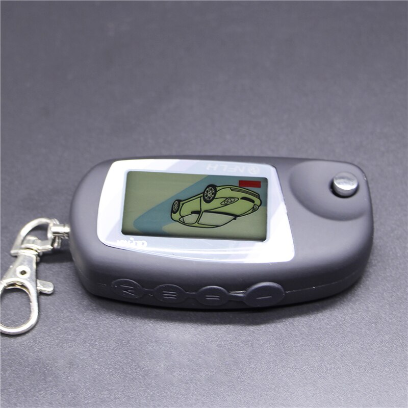 Sleutelhanger Voor Twee Weg Auto Alarm Scher-Khan Magicar 5 Lcd Sleutelhanger Twee Richtingen Auto Afstandsbediening Ongesneden Blade sleutelhanger Chain