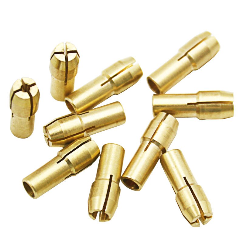10Pcs Mini Drill Chuck Adapter 0.5mm-3.2mm for Dremel Mini Drill Chuck Micro Collet Brass For Power Rotary Tools Chuck Adapter