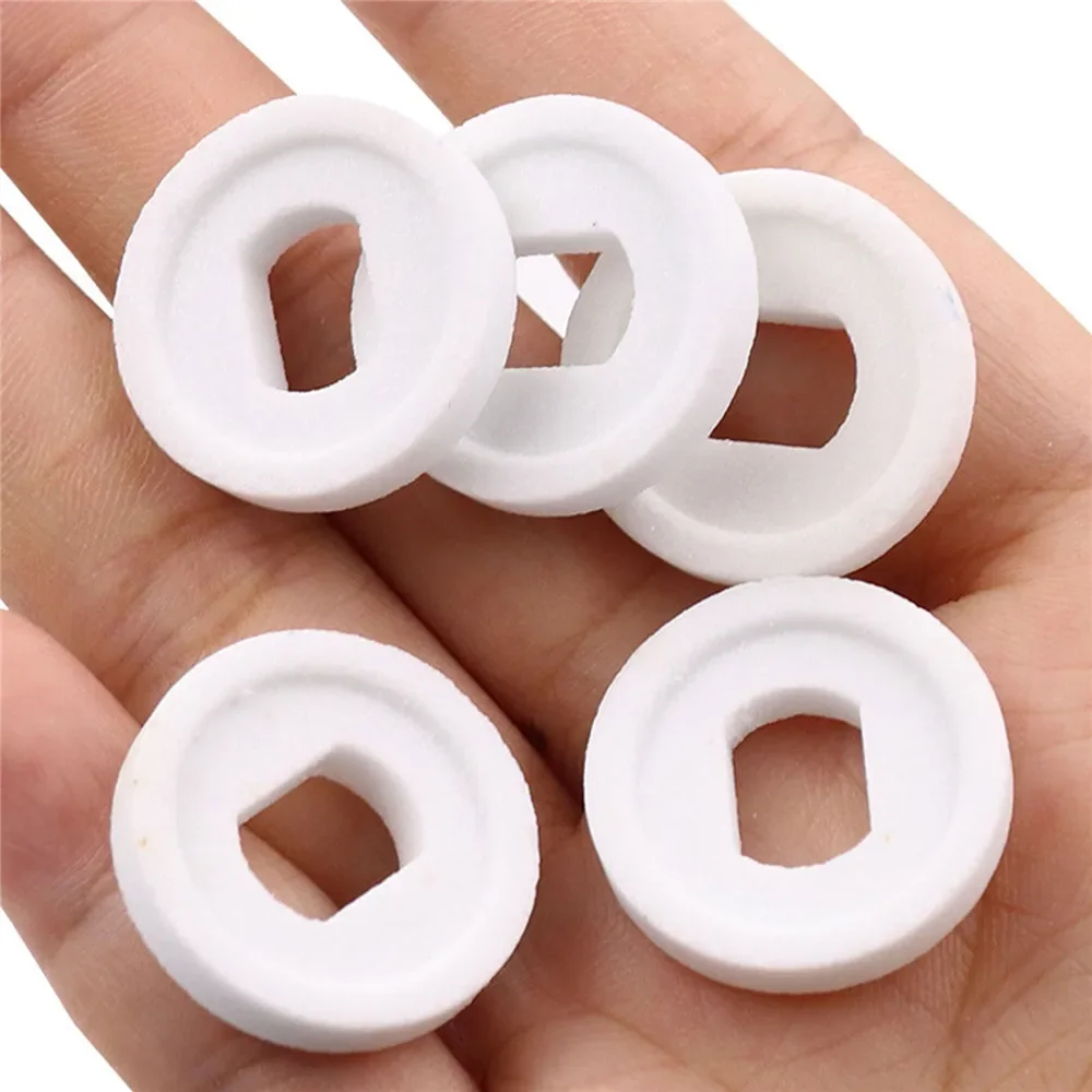 20 stücke weiße Carborundum-Schleif scheiben 22mm einseitig 150 # Körnung 5mm Dicke Dremel Rotations schärf polier werkzeug teile
