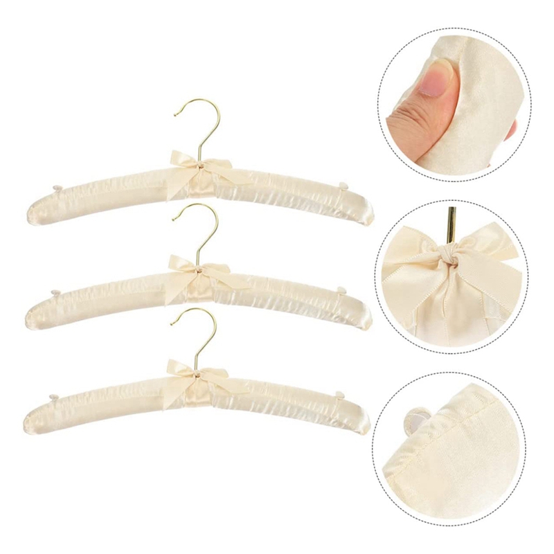 Cintre Blanc Antidérapant Rembourré en Mousse pour Femme, Vêtement pour Pull et Jupe, 10 Pièces