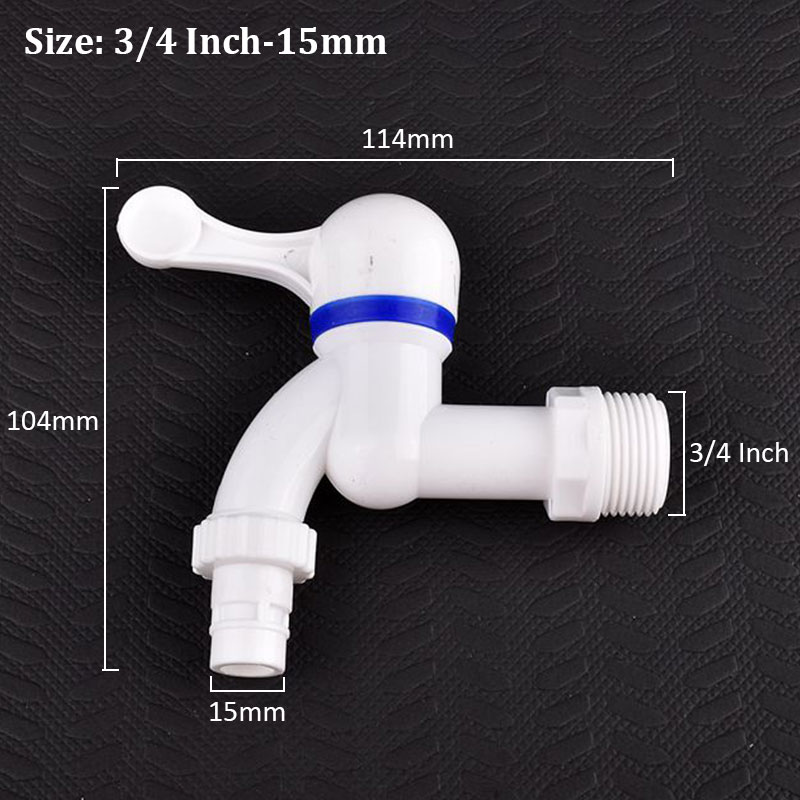 1/2 3/4 Zoll Universal- Schnittstelle Wasserhahn PVC Außengewinde Wasserhahn Ventil, Aquarium Wasserhahn Adapter Entwässerung Wasserhahn Aquarium Ventil Armaturen: Gold