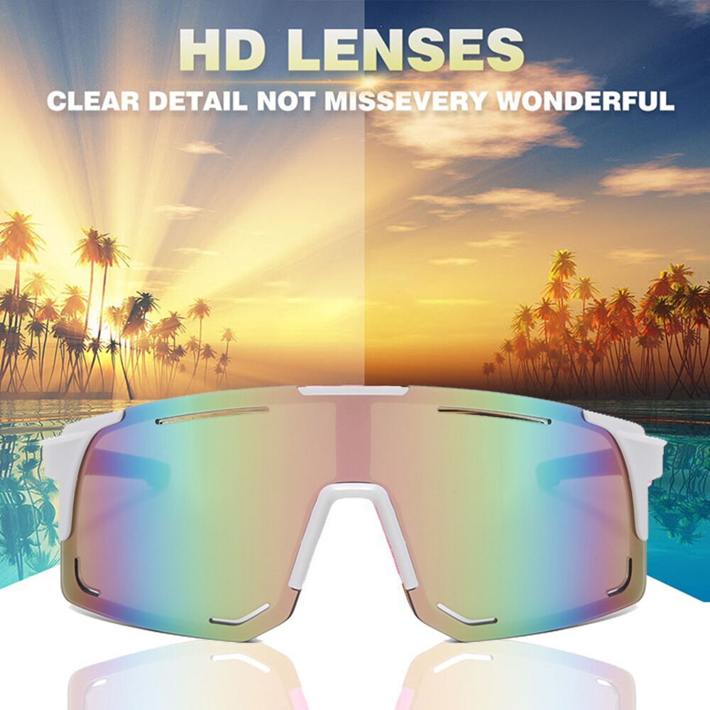 Óculos de sol polarizados UV Protection Cycling Óculos à prova de vento para homens e mulheres Óculos de equitação, Bike Sport Eyewear