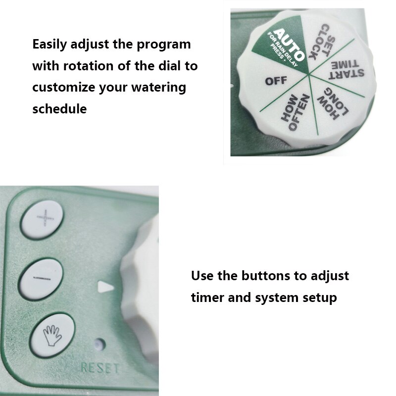 Battery Operated Automatic Watering Sprinkler System Irrigation Controller Programmable Digital Garden Water Hose Faucet Timer