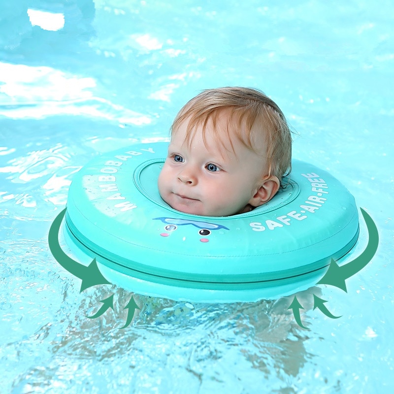 Baby Zwembad Bad Effen Veiligheid Niet Nodig Opblaasbare Baby Zwemmen Drijvende Kinderen Float Neck Ring Zwemmen Accessoires