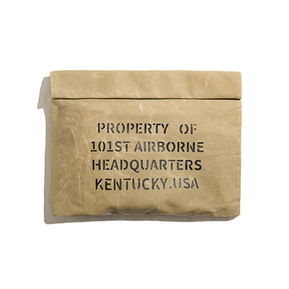 Maden-Bolso de mano Retro para hombre, bolsa pequeña de lona con cera al óleo, para documentos oficiales, informal, sobre para documentos: Beige