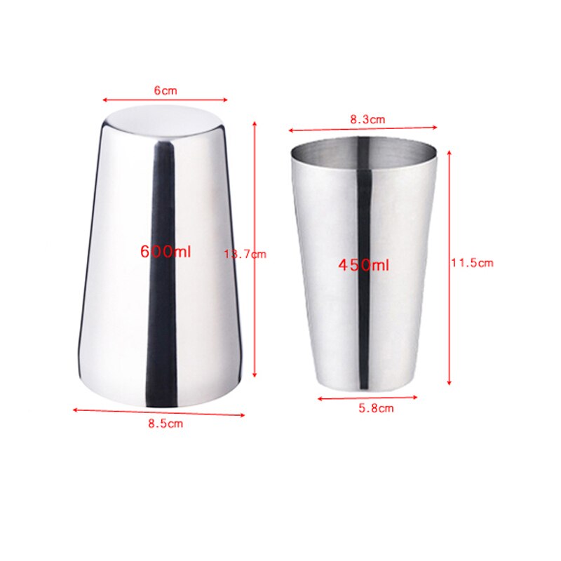 Stainless Steel 750/600ml Cocktail Shaker With Wine Rack Wine Shaker Mixer For Bar Party Tools Bar Accessories: 450 600ML Cup
