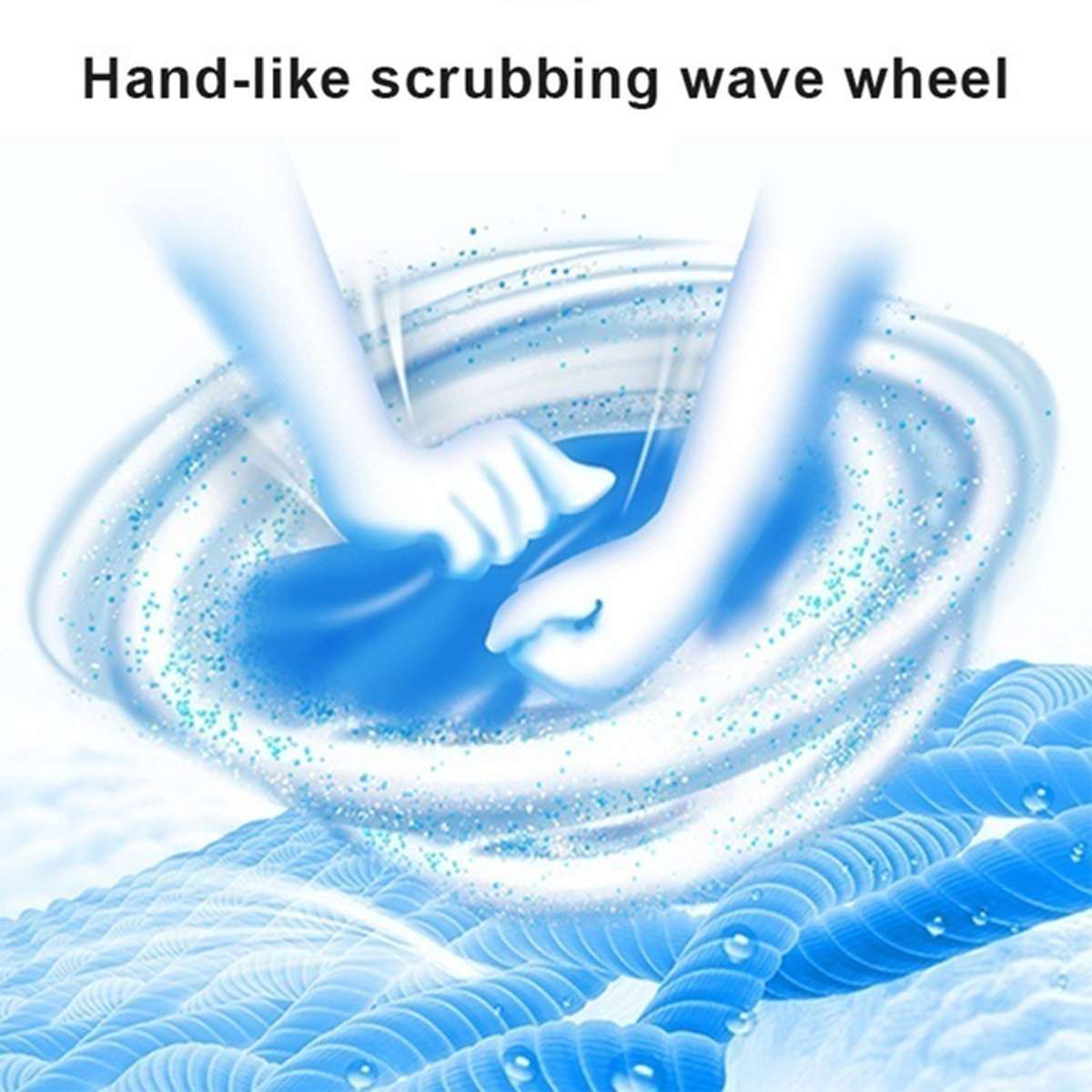 Remote control 10L Portable Mini Washing Machine Ultrasonic Turbine Washing Machine Foldable Bucket Shape Laundry Clothes Washer