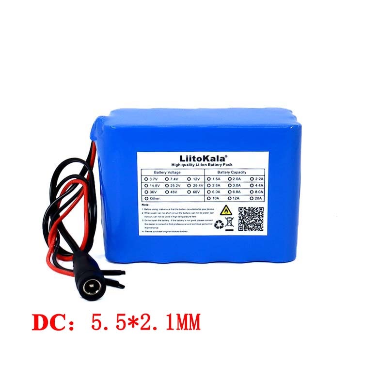 Liitokala 12 V 10Ah 18650 Lithium Oplaadbare Batterij 12 V 10000Mah Bms Voor Monitor Noodverlichting + 12.6 V 3A Batterij Oplader
