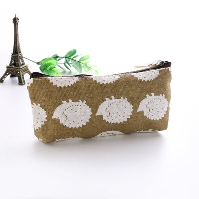 1PC Cute Many Styles Cactus Canvas Pencil Cases Student Stationery Pen Bag School Office Pencil Bags Lovelty Pencil Pouch: 18