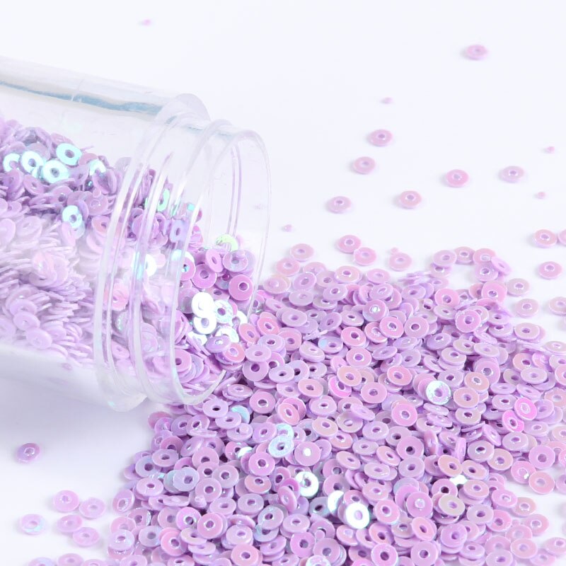 4000 Stks/partij 2Mm Platte Ronde Losse Pailletten Pailetten Naaien Wedding Craft, Kleurrijke Nail Arts, nachtclub Jurk Naaien Accessoires: AB Light Purple