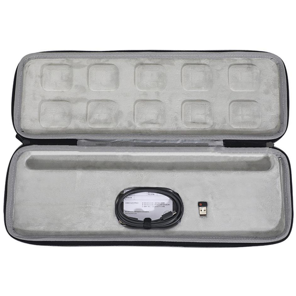 Hard keyboard, high-performance aluminum bearing carrying case, waterproof eva protective bag cases for logitech mx keys, extended wireless