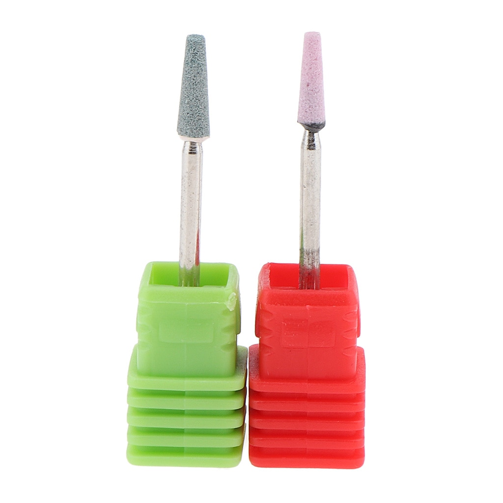 Ceramics Nail Art Drill File Bits Manicure Drill Bits 2 Pieces