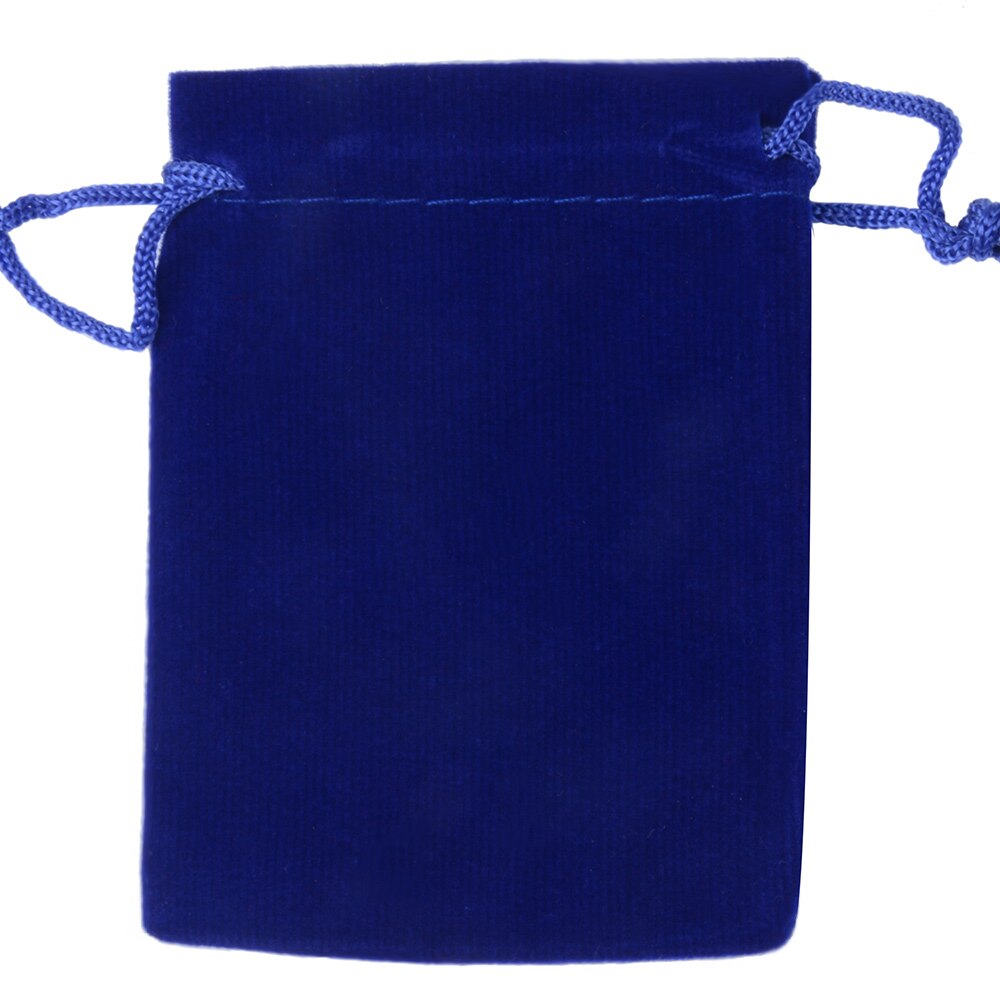 25 st/lot 7 x 9cm smyckesförpackningar sammetspåsar displayförpackning förvaring bröllopsgodispåsar med dragsko: Mörkblå