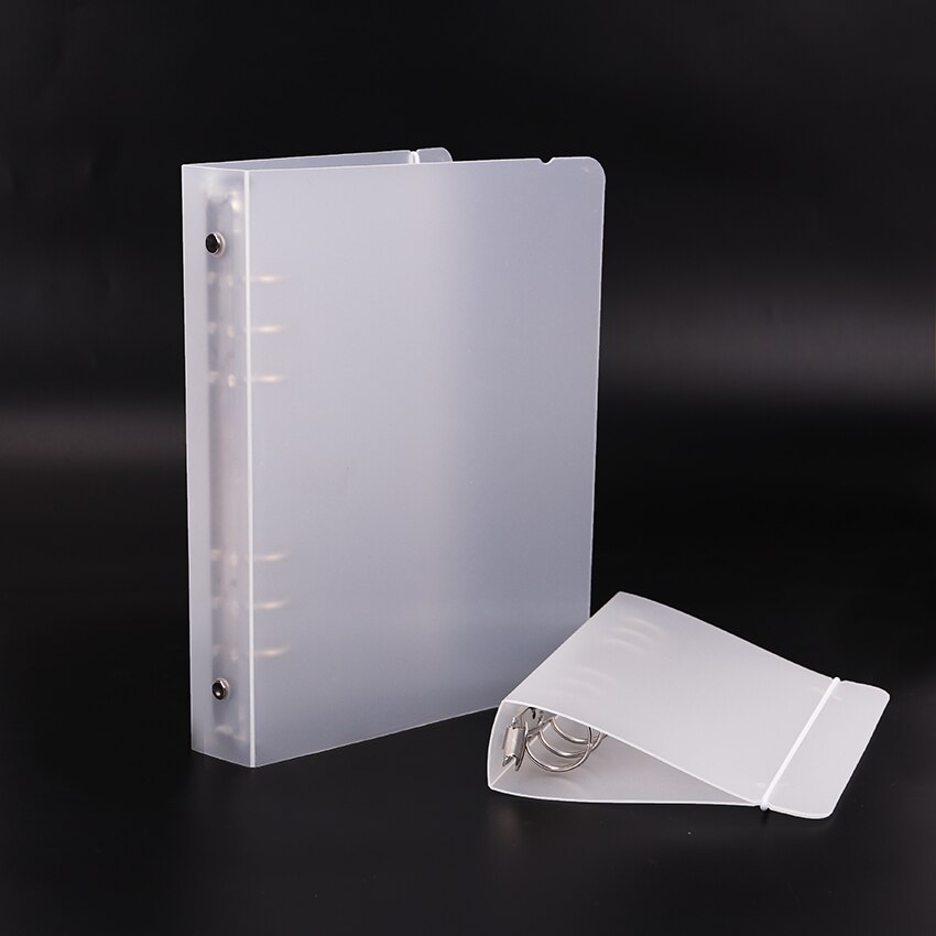 A5/a6 gennemskinneligt løsbladbindemiddel 6 huller notesblokdæksel notebook-planlægning kontorartikler arkivprodukt