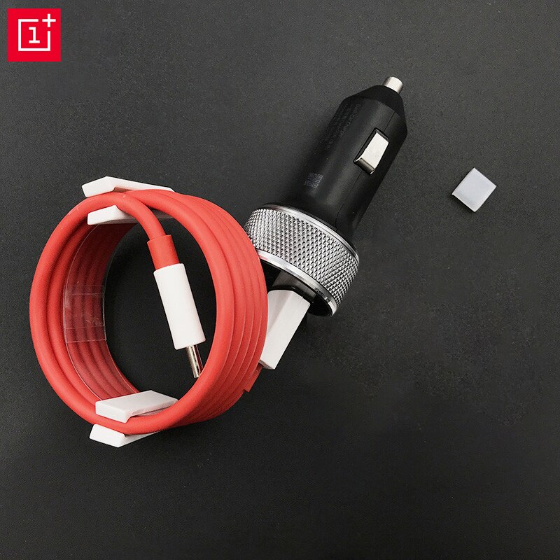 Original 1 + oneplus 6T Traço Traço Carregamento Car Charger com 1m Vermelho-tipo c Cabo rápido carga rápida Para Oneplus 7 T Pro 6T 6 5 3t 3