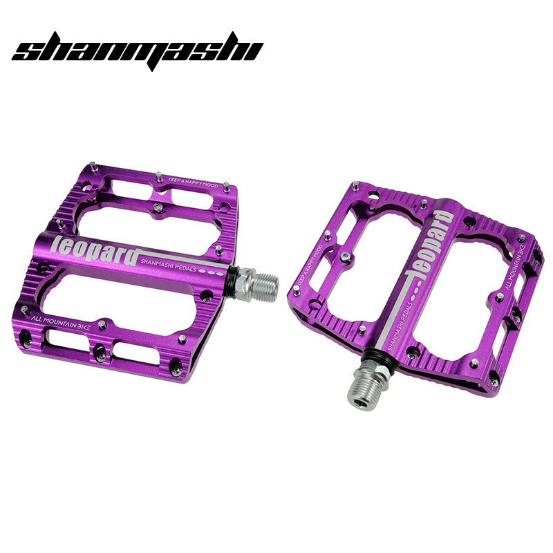 SMS pedały rowerowe platforma kompozytowa ze stopu aluminium duża szeroka wygoda uszczelnione łożysko antypoślizgowe pedały rowerowe MTB Droga rower: Fioletowy