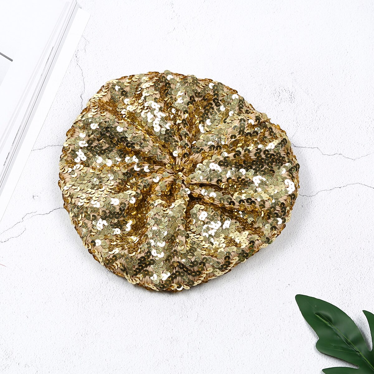 Moda damska dziewczyny cekiny Shinny berety kapelusze impreza taniec dyskoteka czapki damskie jesienne czapki zimowe