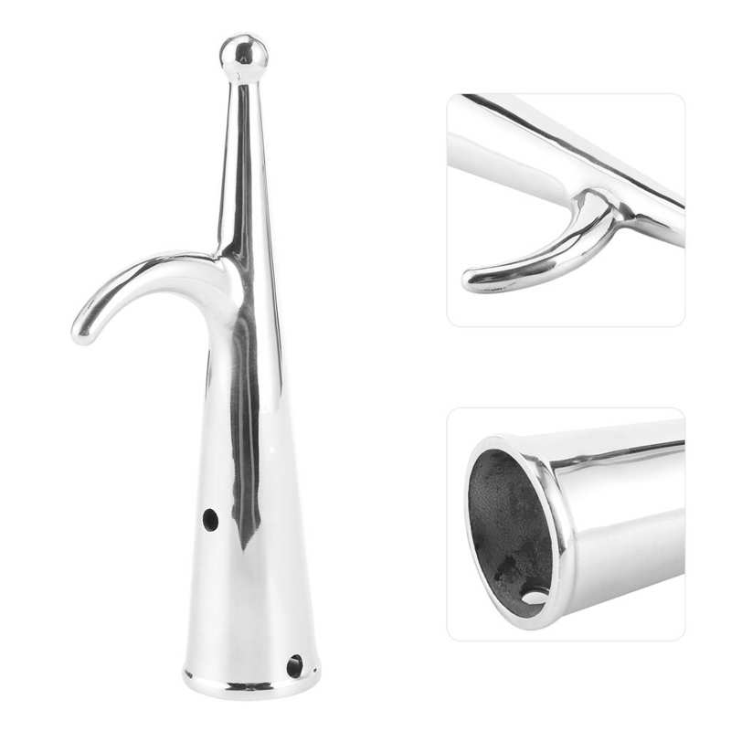 Stainless Steel Boat Hooks Boating Accessories Kayak for Lifeboat Telescopic Pole Raft