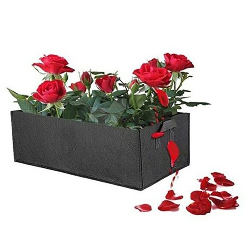 Prostokątna torba robić sadzenia filcowy kwiat roślina powiększająca torba pojemnik na rośliny robić ziemniaków pomidor warzywa roślina kwiaty garnek z uchwytami