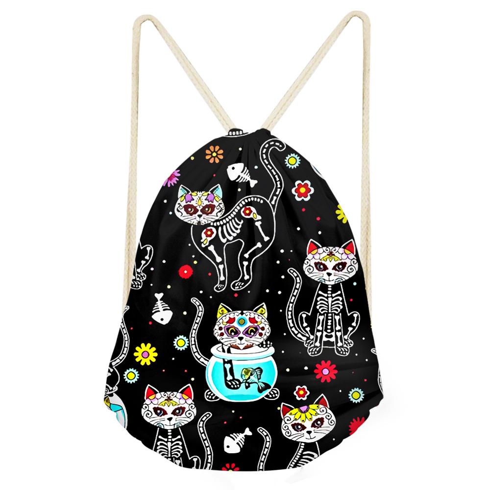 Haoyun schattige boom luiaard geschilderde trekkoord tassen voor vrouwen meisjes linnen trekkoord rugzak rugzak reis opbergzak druppelaar: Cdyh 1056 z 3