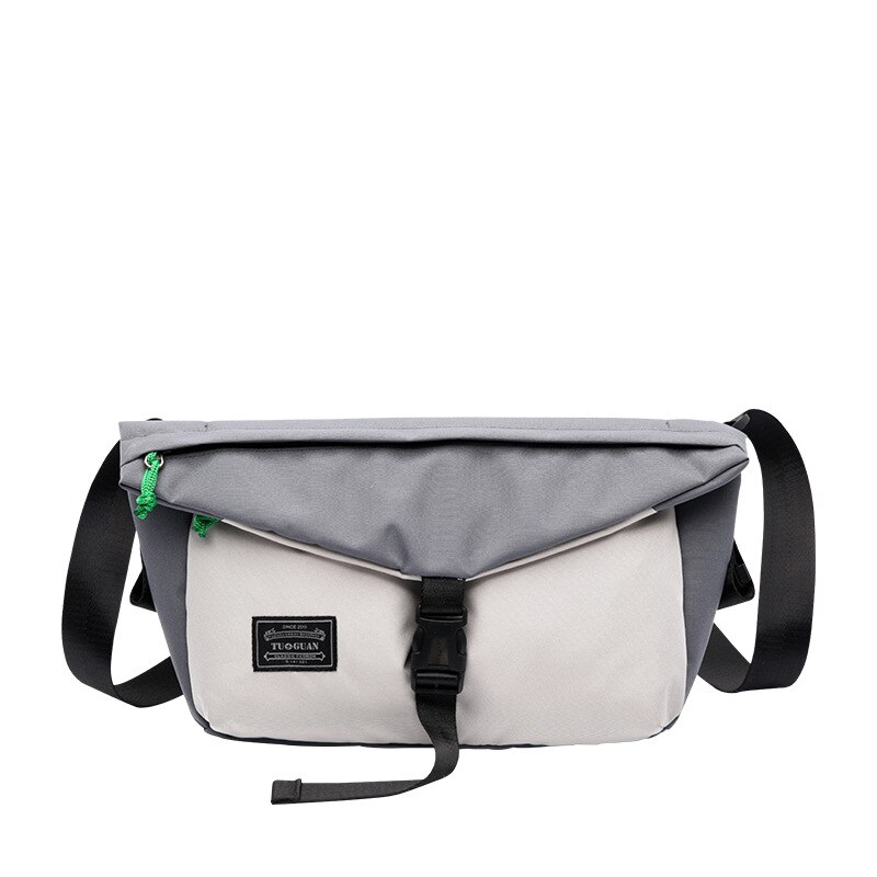 Mode Jongens Meisjes Schoudertassen Zwart Geel Messenger Tassen voor Mannen Waterdichte Mannelijke Vrouwelijke Grote Capaciteit Crossbody Tassen: Light Gray Bag